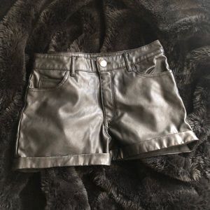 Pleather shorts